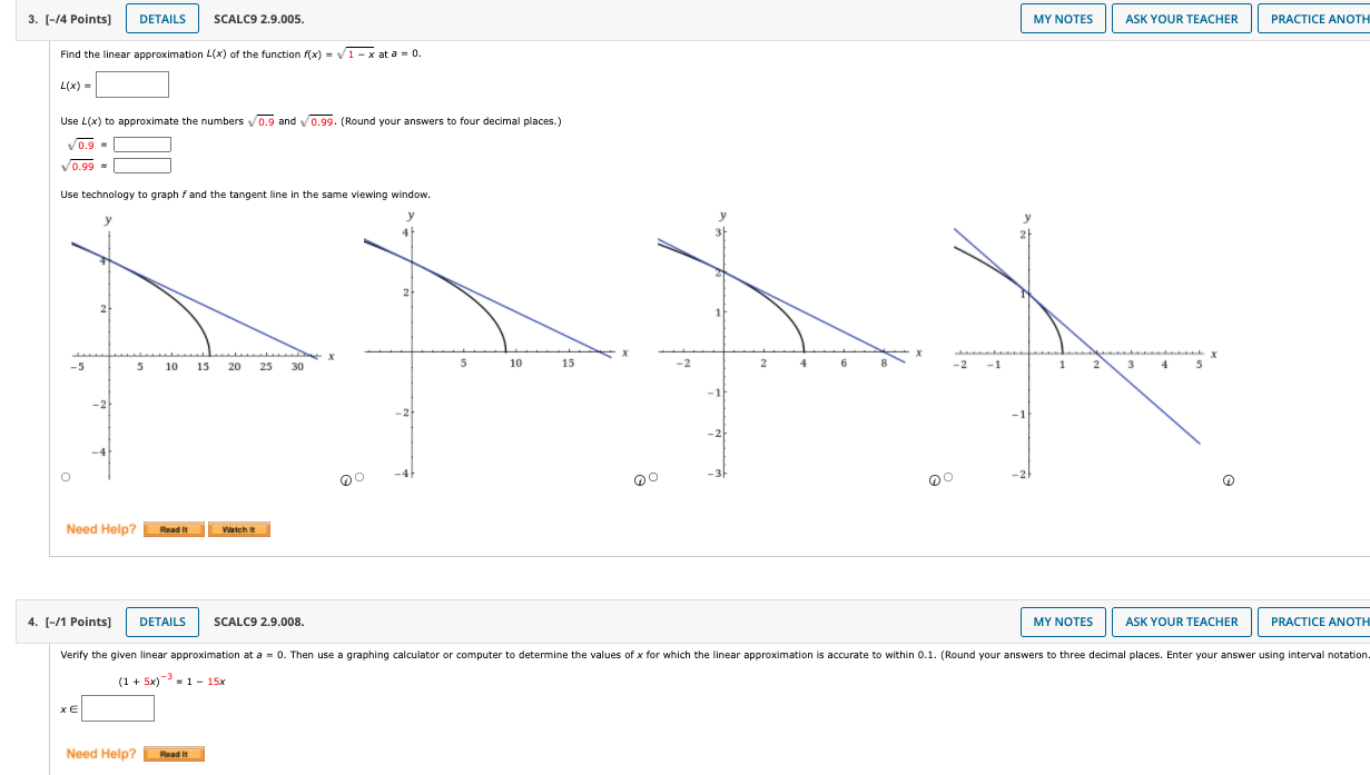 Solved 3. [-14 Points) DETAILS SCALC9 2.9.005. MY NOTES ASK | Chegg.com
