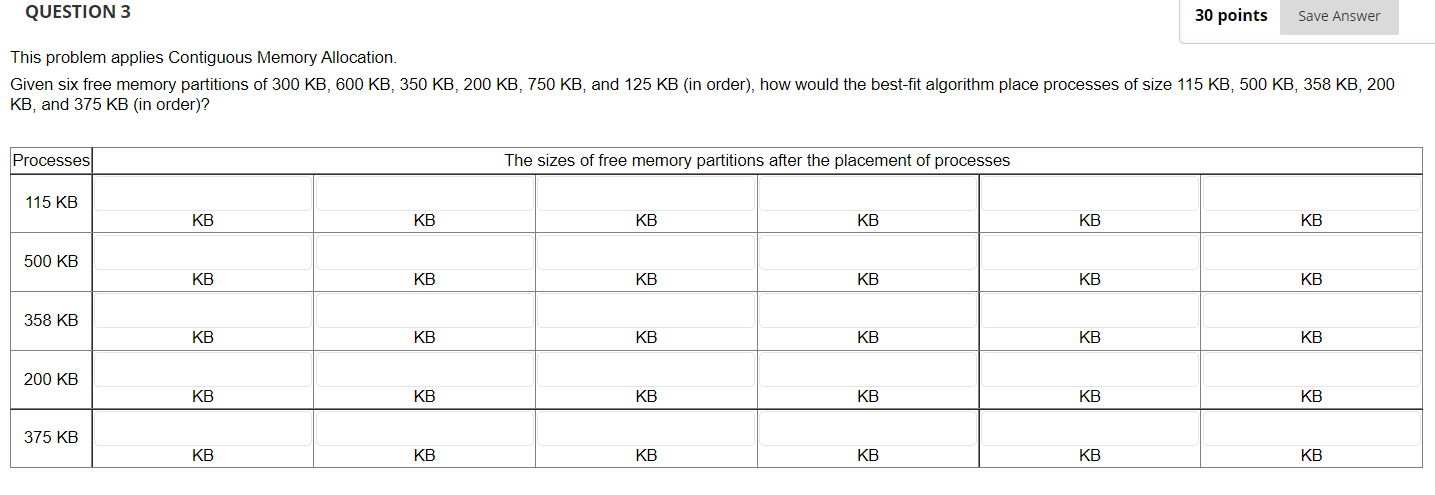 Solved QUESTION 3 30 points Save Answer This problem applies | Chegg.com