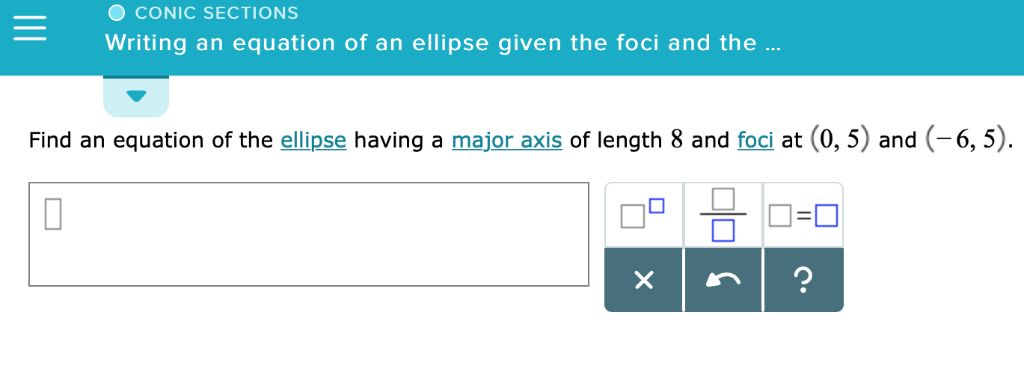 Conic sections in real life image
