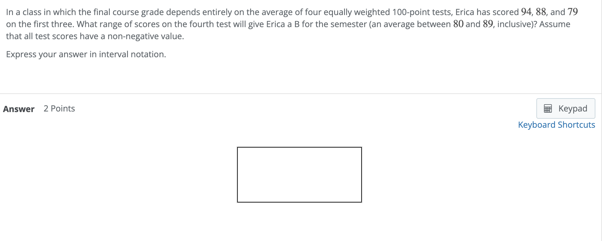 Solved In a class in which the final course grade depends | Chegg.com