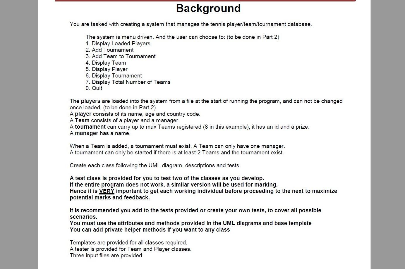 Solved I give the class team java code and a part of class4, | Chegg.com