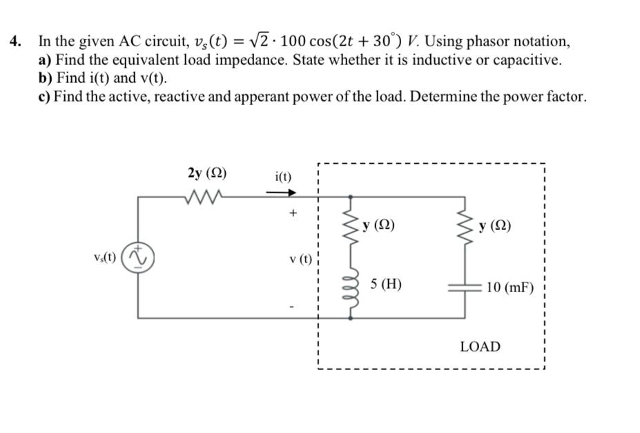 solved-in-the-given-ac-circuit-vs-t-2-100cos-2t-30-v-chegg