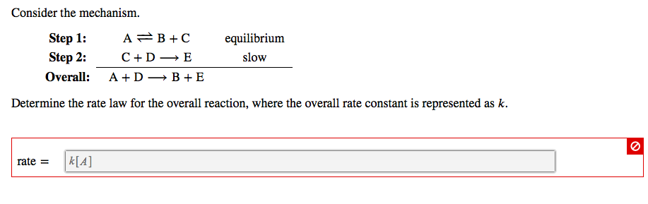 Solved Consider the mechanism. Step 1: Step 2: Overall: A +B | Chegg.com