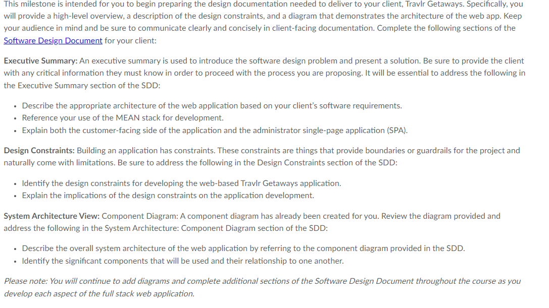 Solved This milestone is intended for you to begin preparing | Chegg.com
