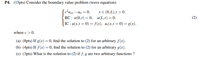 Solved (2) P4. (15pts) Consider the boundary value problem | Chegg.com