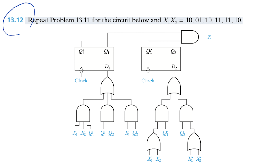 Solved 13.12 Repeat Problem 13.11 for the circuit below and | Chegg.com