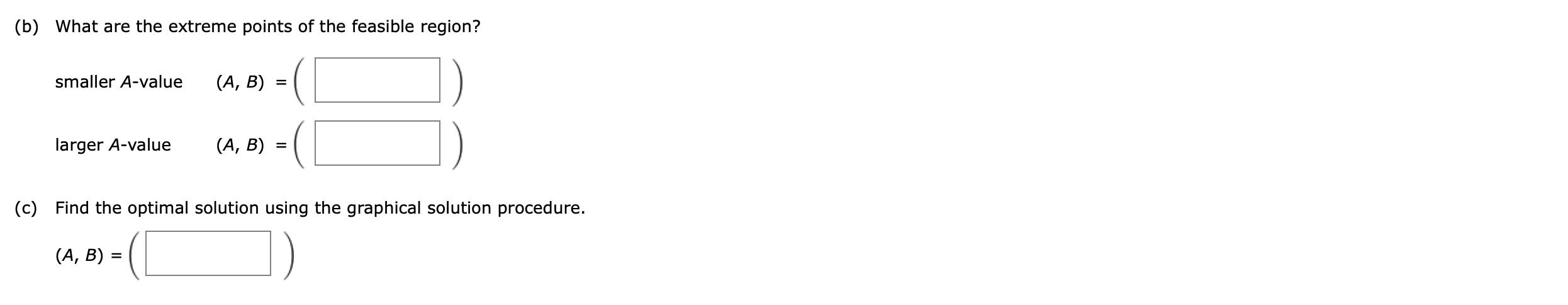 Solved Consider the following linear program. 3A + 3B Min | Chegg.com