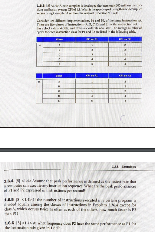 Solved 1.6.3 [5] A new compiler is developed that uses | Chegg.com