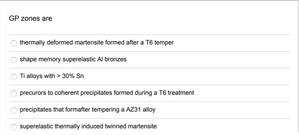 Gp Memory Test Shape Solved GP zones are thermally deformed O shape memory | Chegg.com