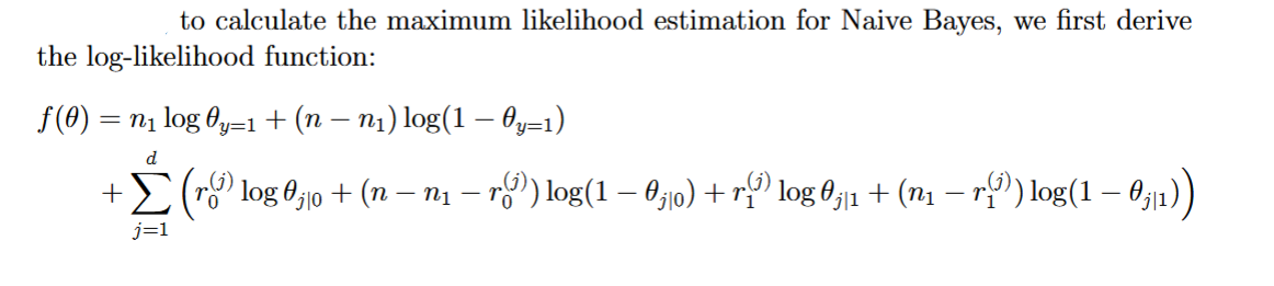 Solved to calculate the maximum likelihood estimation for | Chegg.com