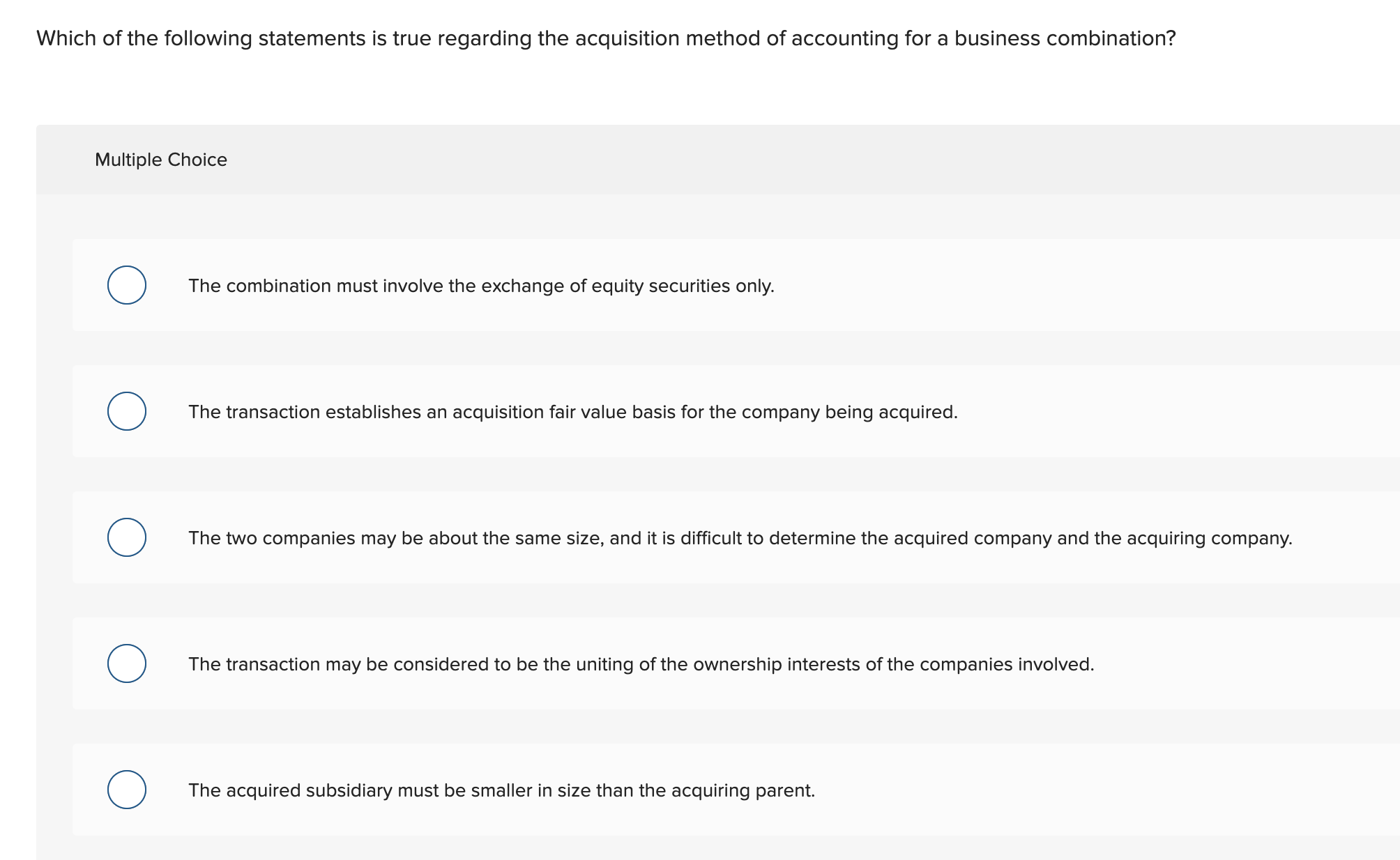 Solved Which of the following statements is true regarding | Chegg.com