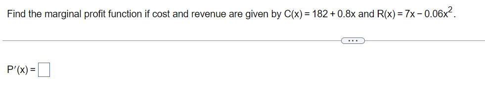 Solved Find the marginal profit function if cost and revenue | Chegg.com