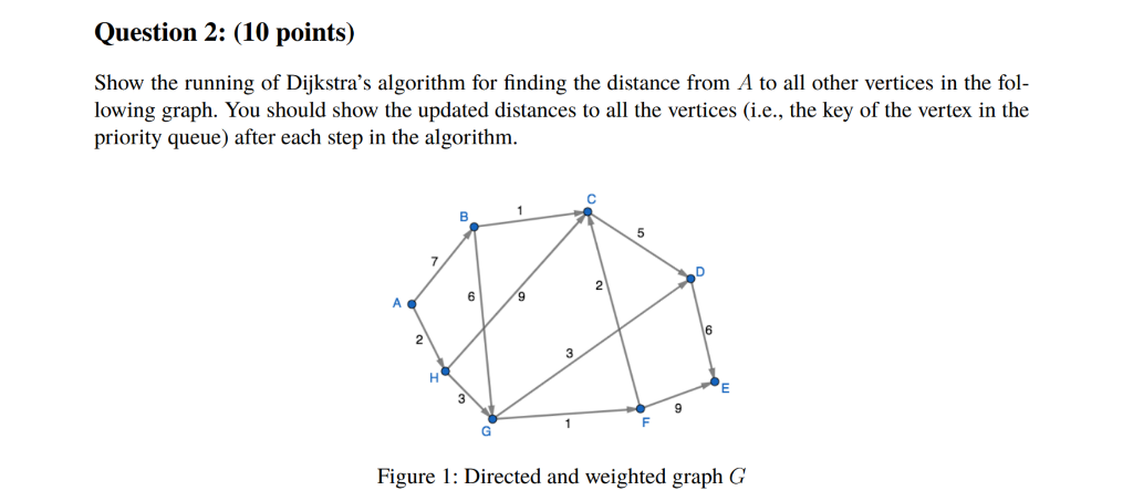 Solved Question 2: (10 points) Show the running of | Chegg.com