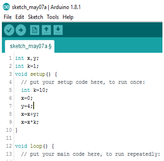 Solved In Part 1, add “Serial.println(x);” after Line 7, | Chegg.com