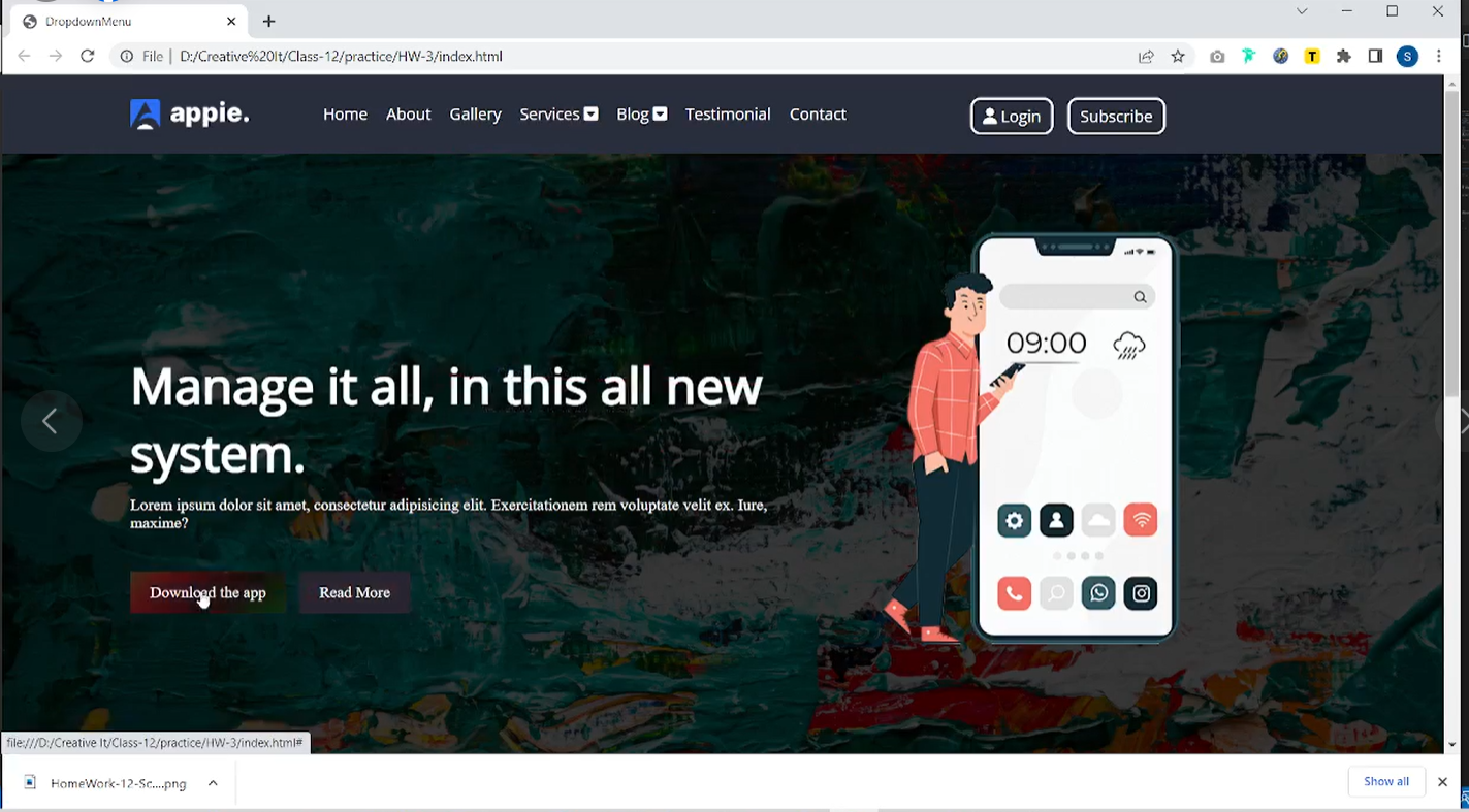 Solved **Create these types of Website front page samples by | Chegg.com