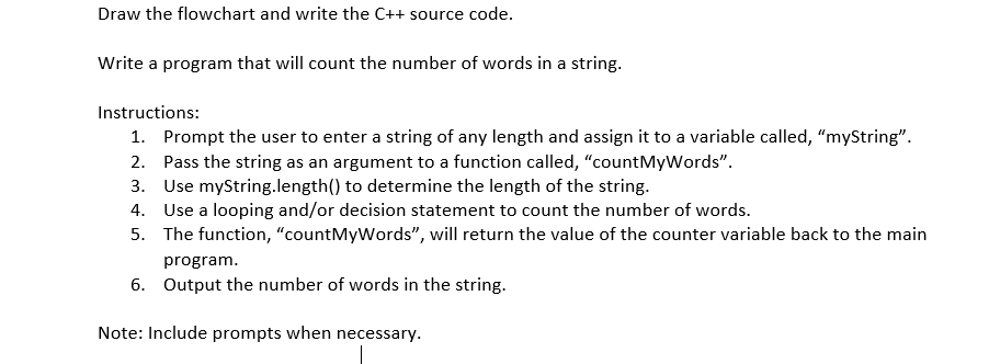 Solved Draw the flowchart and write the C++ source code. | Chegg.com