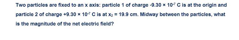 Solved Two particles are fixed to an x axis: particle 1 of | Chegg.com