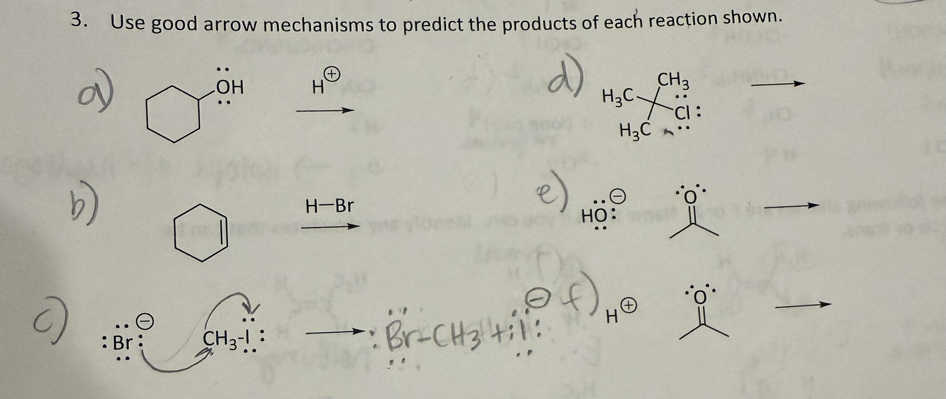 Solved 3a, b, d, e, ﻿and f ﻿please. Please draw it ﻿out so