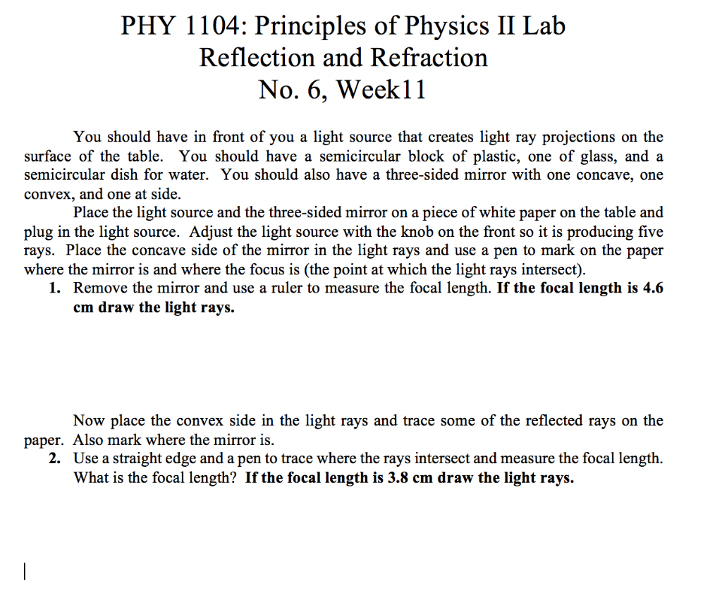physics reflection paper