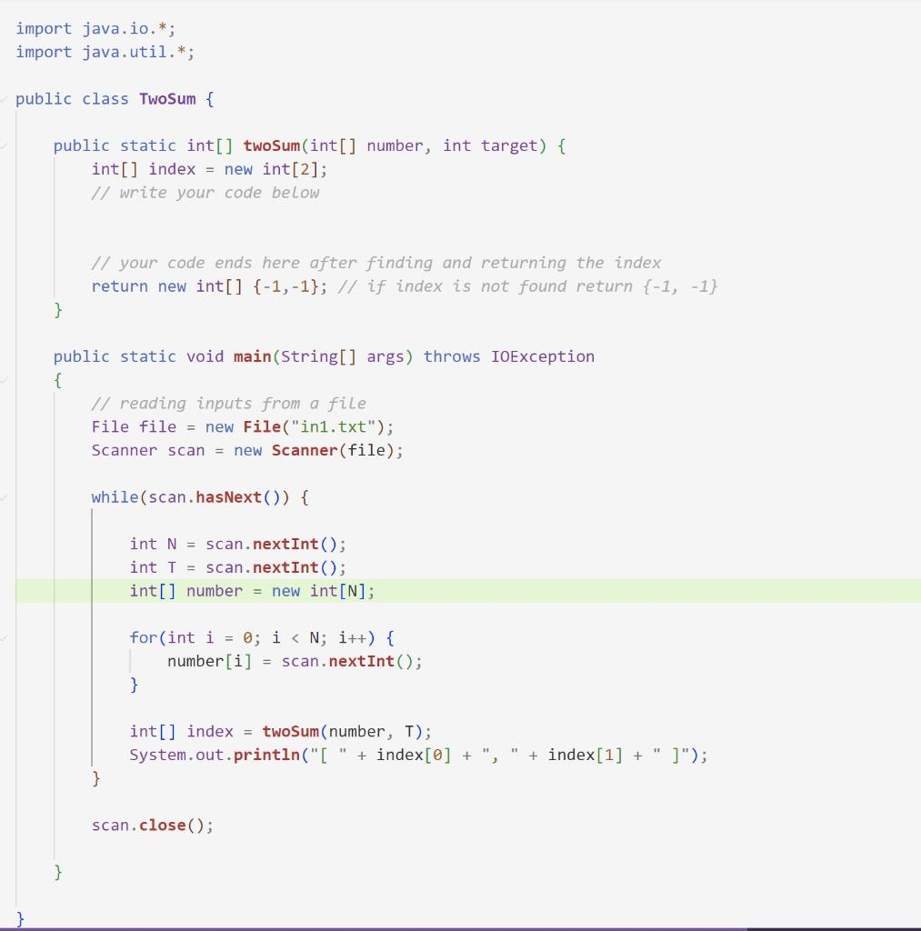 Solved Given an array of integers, find two numbers such | Chegg.com