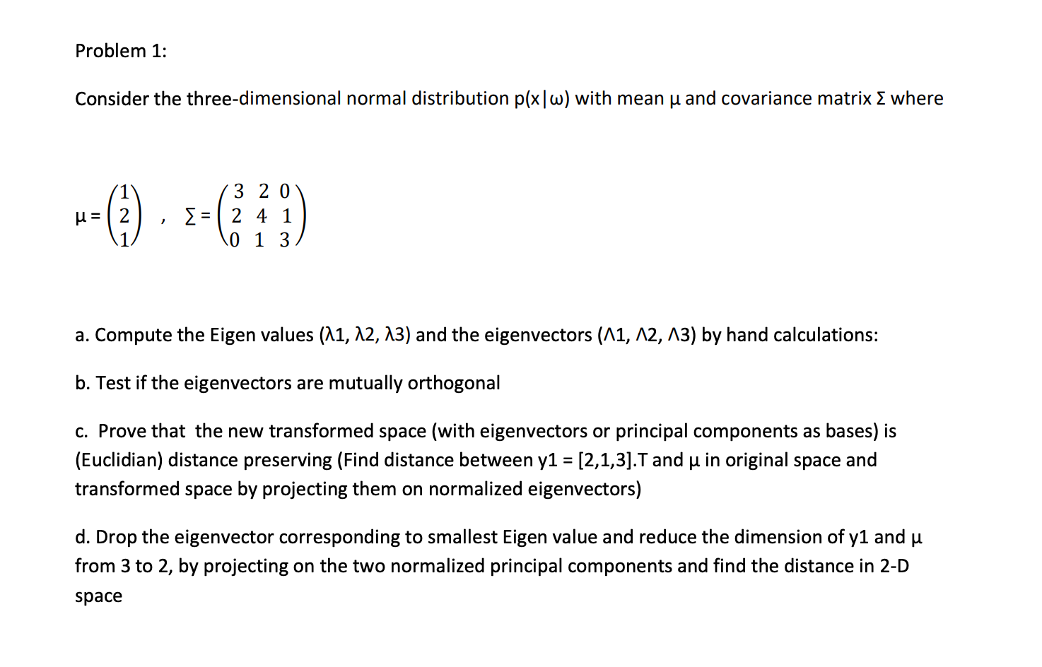 Solved Consider the threedimensional normal distribution