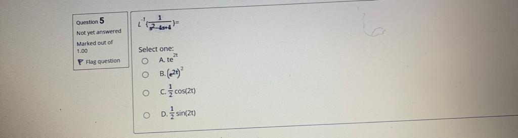 Solved L Question 5 Not Yet Answered Marked Out Of 1 00 P Chegg Com