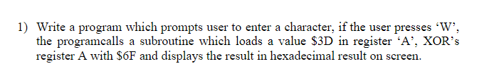 Solved In HCS12 Assembly Programming Also Attach Thescreen | Chegg.com