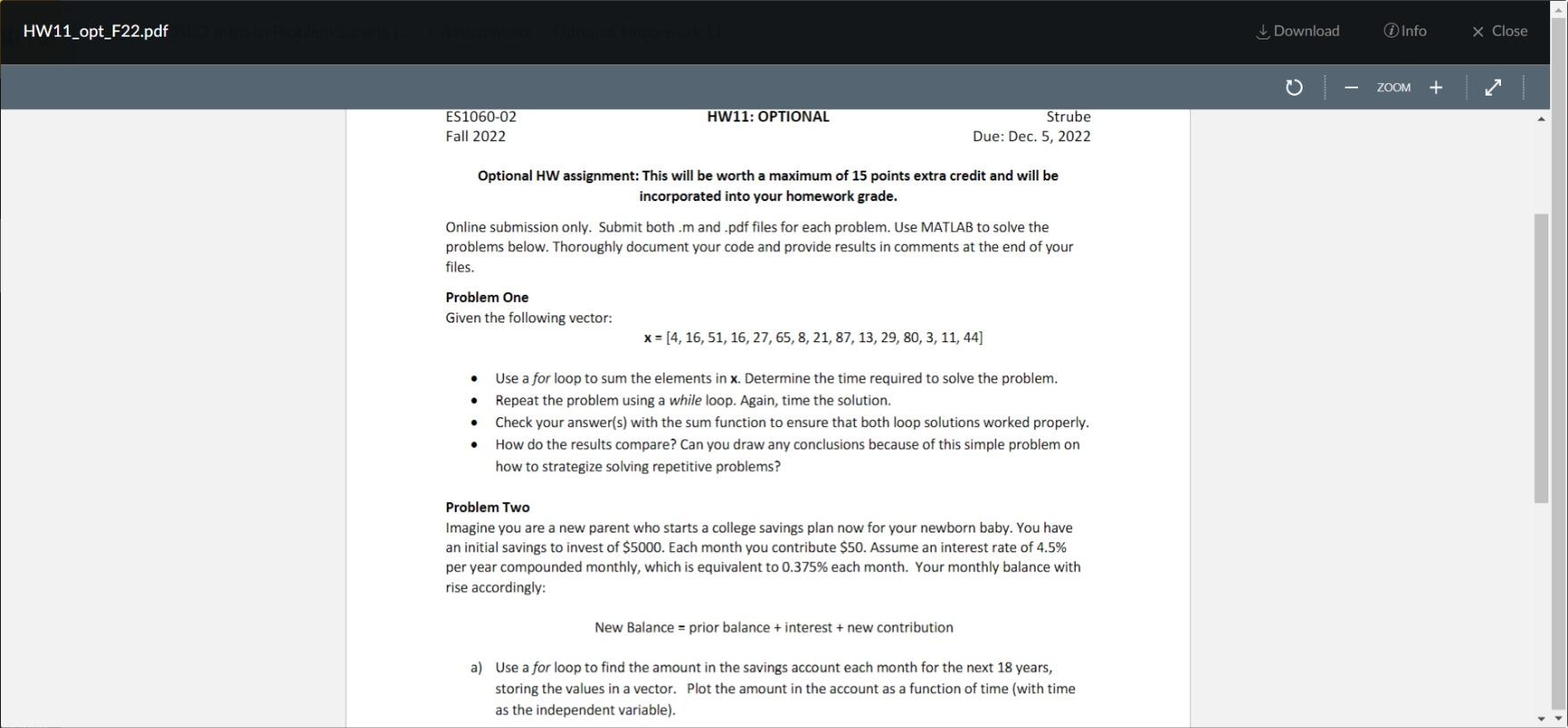 Solved Optional HW assignment: This will be worth a maximum | Chegg.com