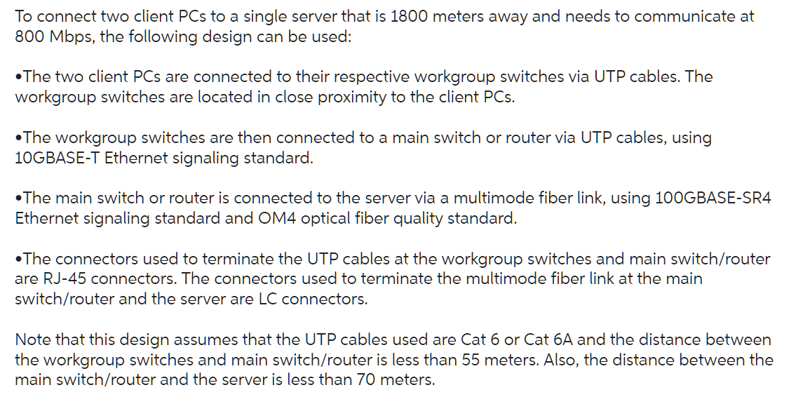 Solved To connect two client PCs to a single server that is | Chegg.com