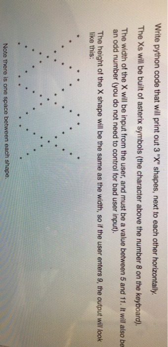 Solved Write python code that will print out 3 