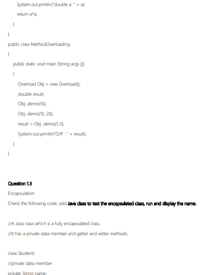 Solved Please answer Question 1.1 , 1.2 , 1.3 Question 2.1 | Chegg.com