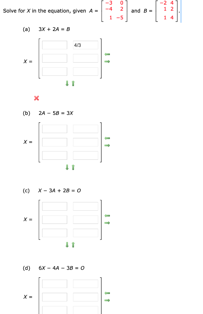 4 3m − 1 ≤ 2m − 24