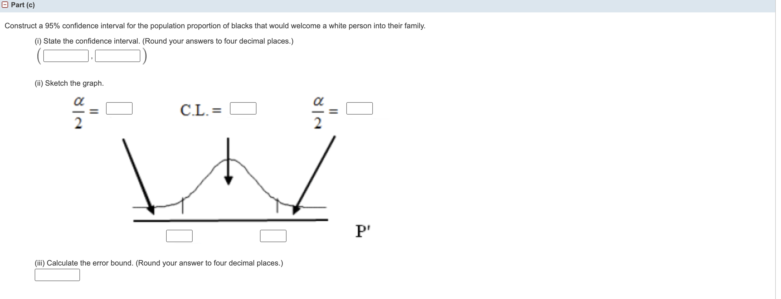 Solved Part (a) We are interested in finding the 95% | Chegg.com