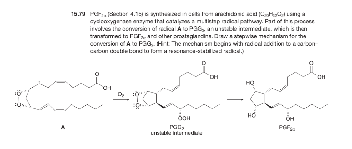 Pgf2 Solved 15.79 PGF 2a (Section 4.15) is synthesized in cells | Chegg.com