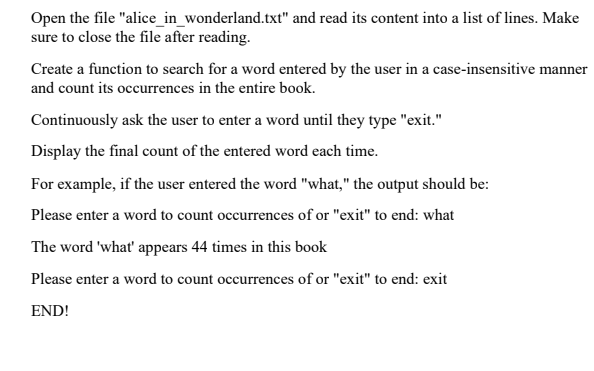 Solved Write a python program for the following question and | Chegg.com