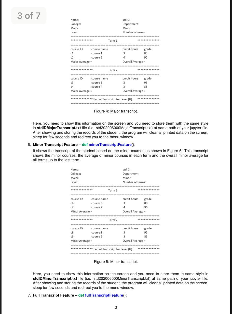 Develop a menu driven complete program that can | Chegg.com