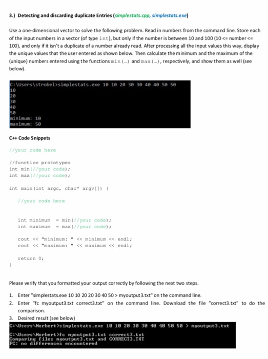 Solved 3 Detecting And Discarding Duplicate Entries Chegg