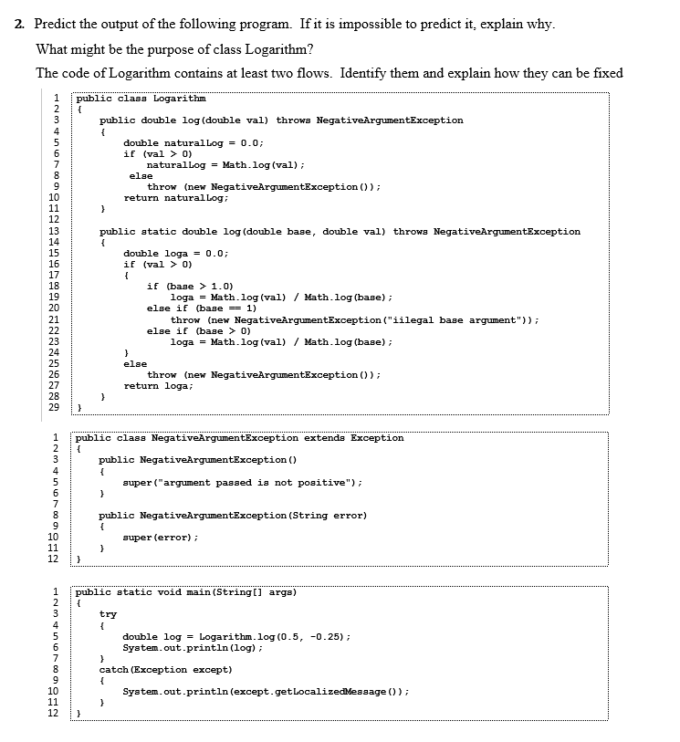 Solved { 2. Predict The Output Of The Following Program. If | Chegg.com