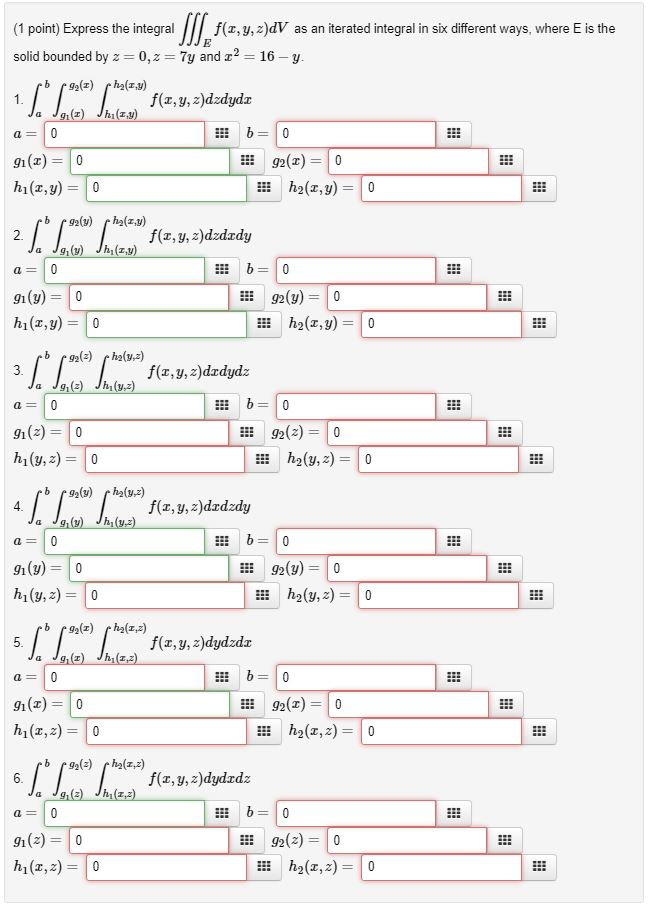 Solved Express The Integral ∭ef X Y Z Dv∭ef X Y Z Dv As