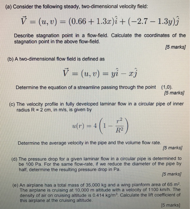 Solved Consider The Following Steady Two Dimensional 2479