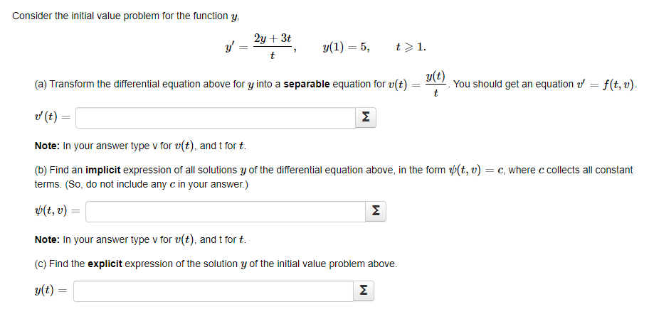 Solved Consider the initial value problem for the function | Chegg.com