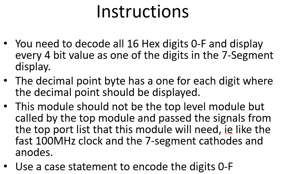Solved Multiplexed 7-Segment Display • Use the following | Chegg.com