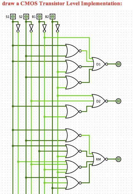 Solved draw a CMOS Transistor Level Implementation: SIJO | Chegg.com