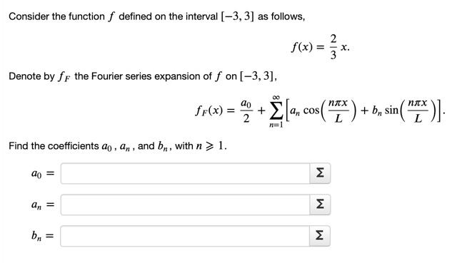 Solved Consider the function f defined on the interval (-3, | Chegg.com