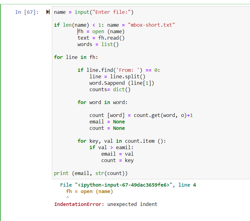 Solved Download the txt file “mbox-short.txt” from the | Chegg.com