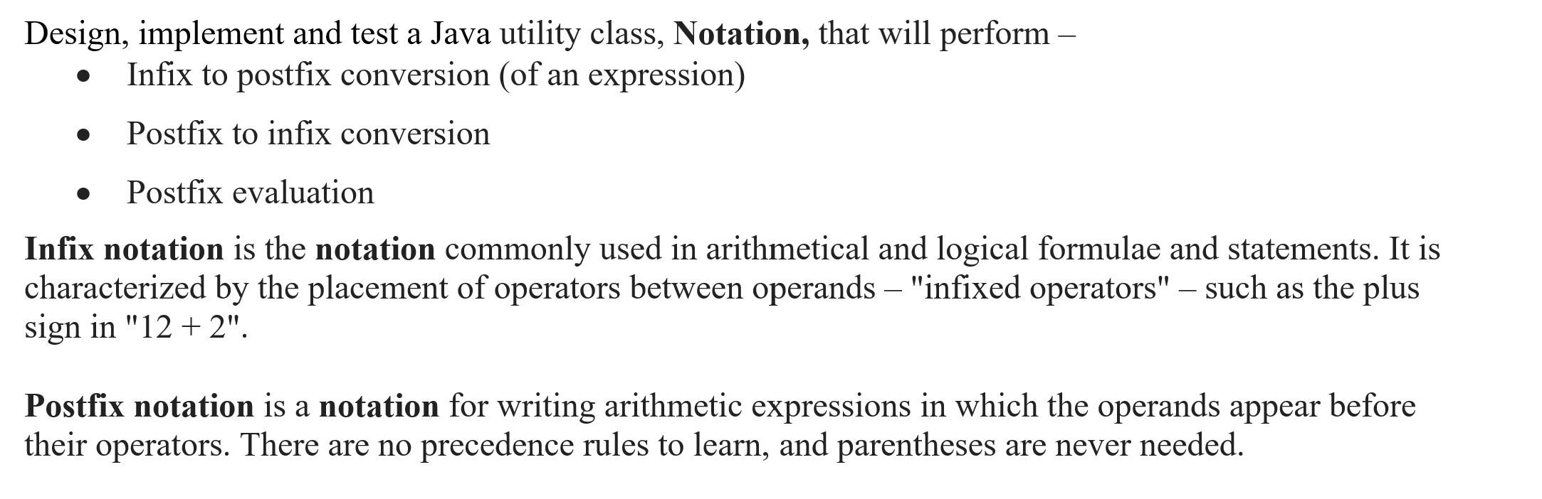 A design implement and test a java utility class chegg