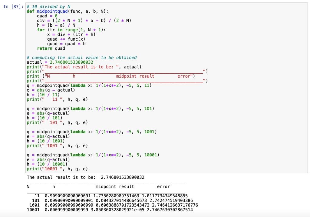 How can I get an estimate of the order of accuracy in | Chegg.com