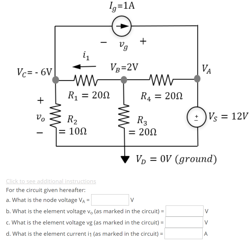 Solved Given the electric circuit in the figure, the node | Chegg.com