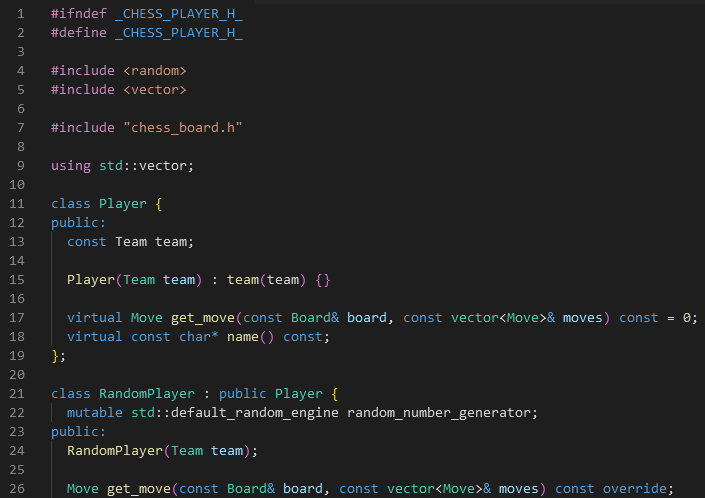Solved C++ Project_Silly Chess Make an A.I. Player The games | Chegg.com