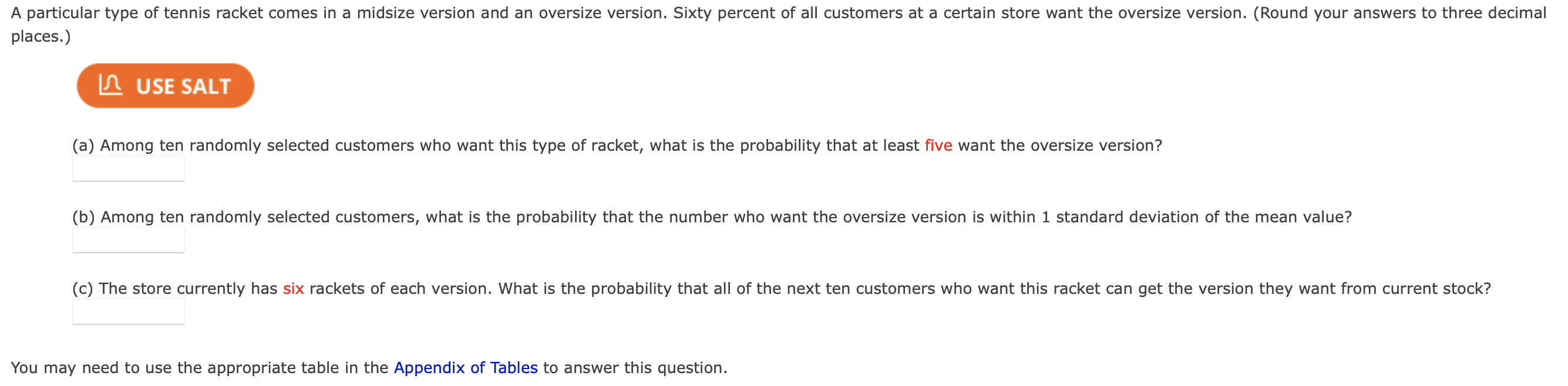 Solved A particular type of tennis racket comes in a midsize